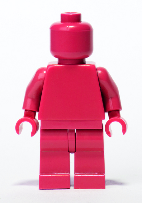 Magenta Lego Monochrome minifigure